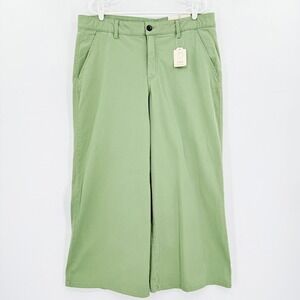 St Johns Bay Women Wide Leg Pants Watercress Green Petite 18P Comfort Waist NWT